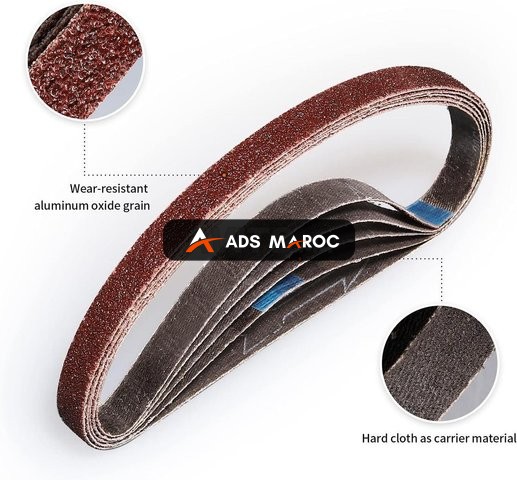 Lot de 24 bandes abrasives 13x451 mm