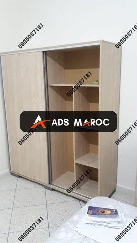 Armoire coulissante bois neuf