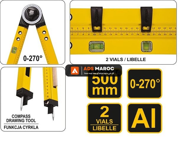 Compas Multi-usage 2x 50cm Germany neuf