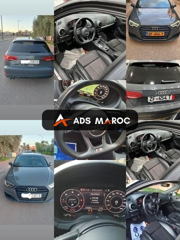 Audi A3 Diesel Automatique 2018 à Marrakech