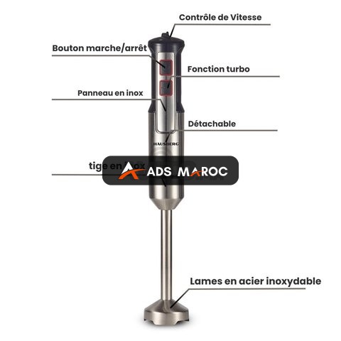 Hausberg HB-7668NG Mixeur Électrique