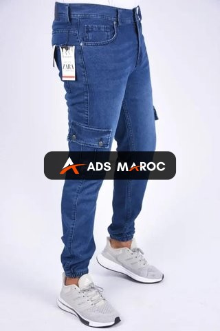 pantalon jeans cargo (taille 40/32)